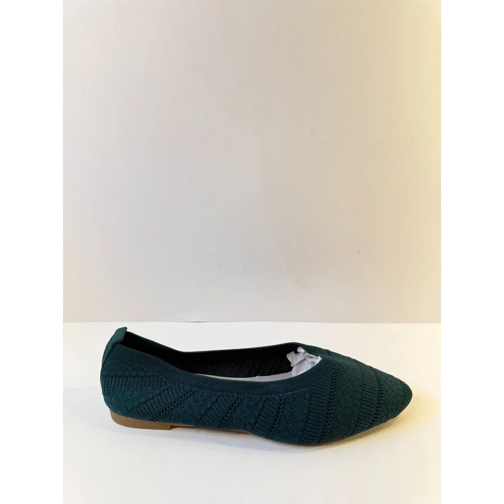 Womens Slip On Flats Green EU 41 US 10